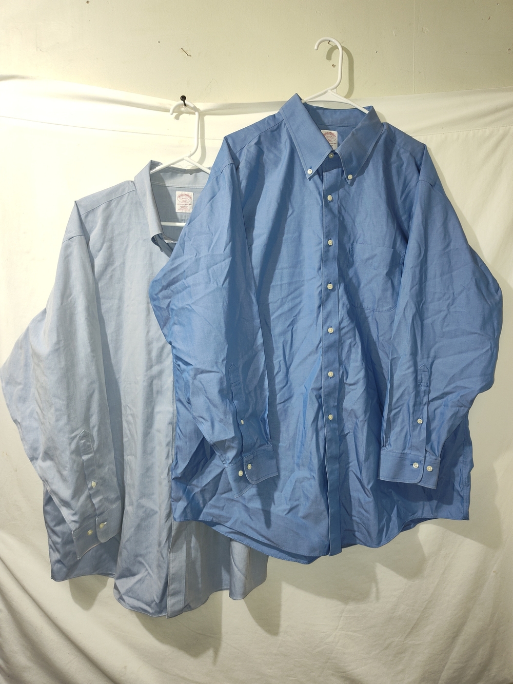 Brooks Brothers Two-Tone Blue Button-Down Dress Shirts